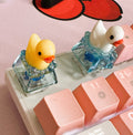 Translucent Rubber Duck in Bubble Bath ESC Keycap for Mechanical Keyboards