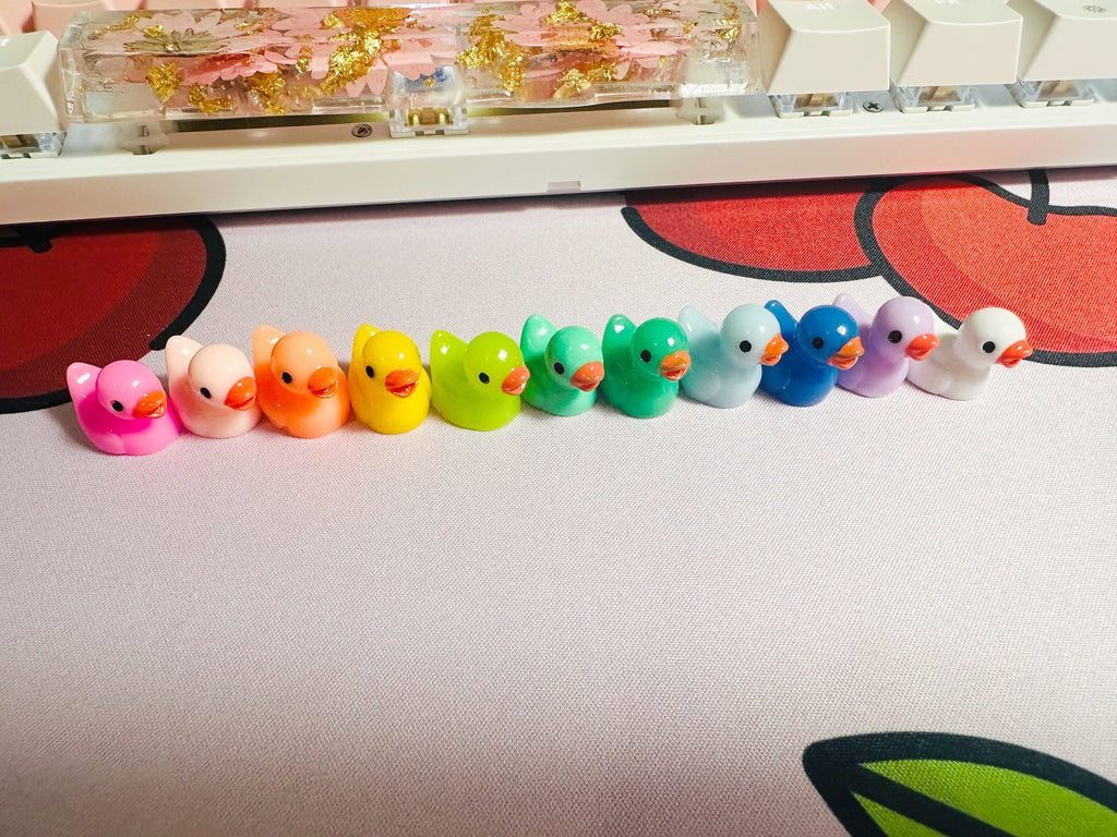 Translucent Rubber Duck in Bubble Bath ESC Keycap for Mechanical Keyboards