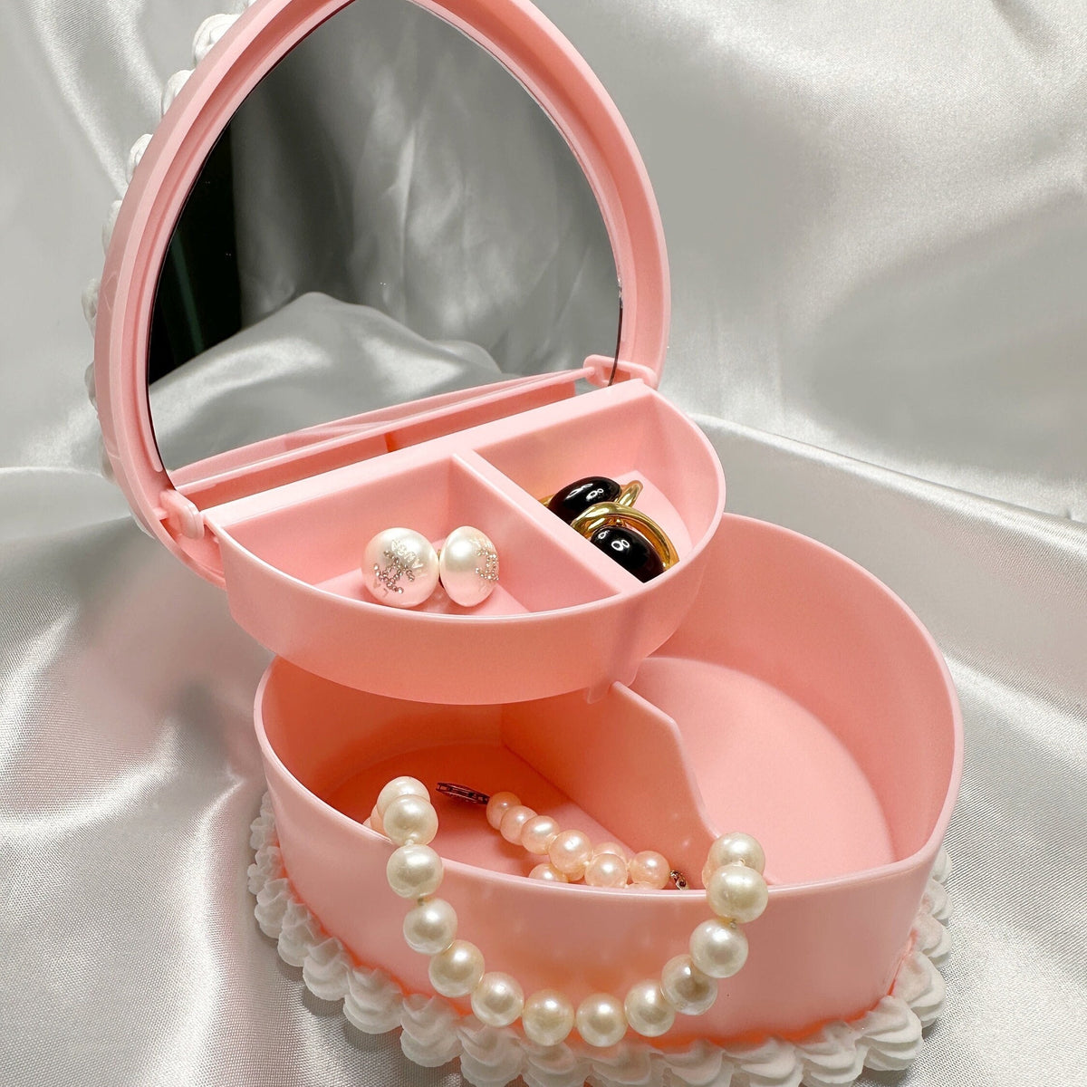 Fake Cake Jewelry Box with Sprinkles and Cherry