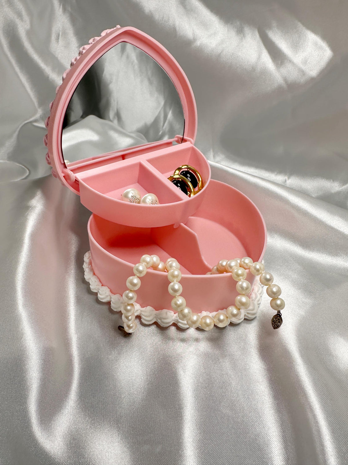 Fake Cake Jewelry Box with Sprinkles and Cherry
