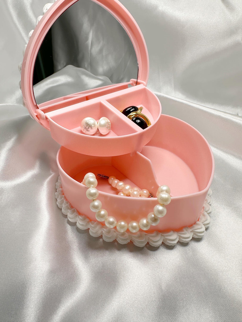 Fake Cake Jewelry Box with Sprinkles and Cherry