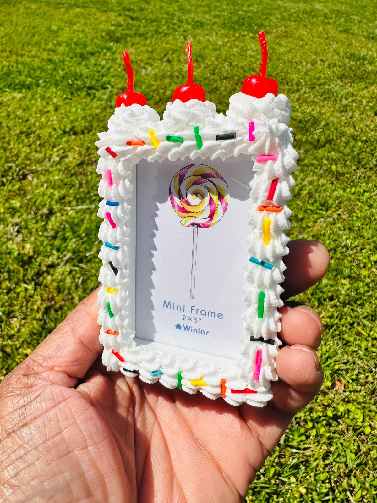 Fake Cake Polaroid Canon Ivy Zink Frame Photo Magnet - Free Photo Included