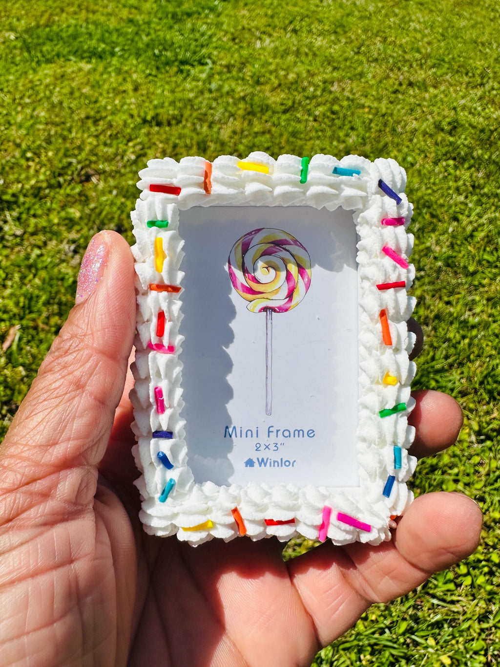 Fake Cake Polaroid Canon Ivy Zink Frame Photo Magnet - Free Photo Included