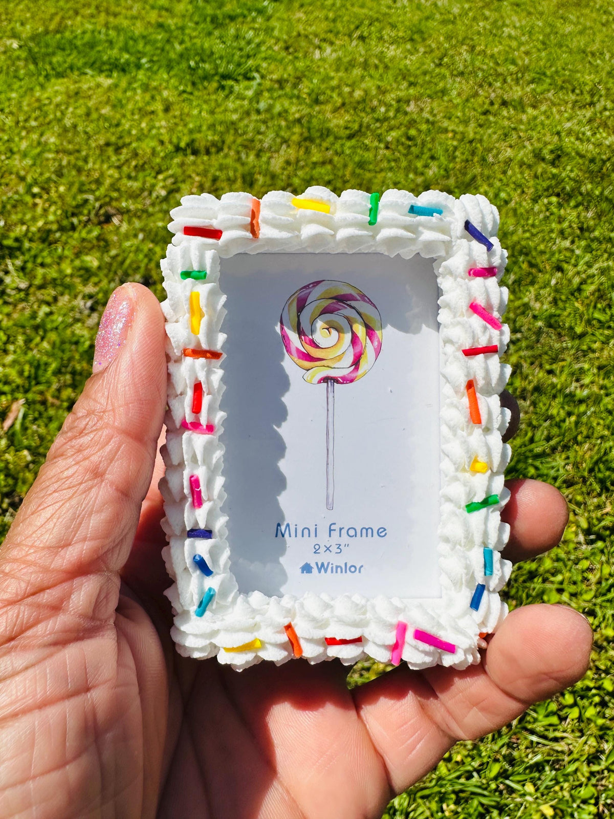 Fake Cake Polaroid Canon Ivy Zink Frame Photo Magnet - Free Photo Included