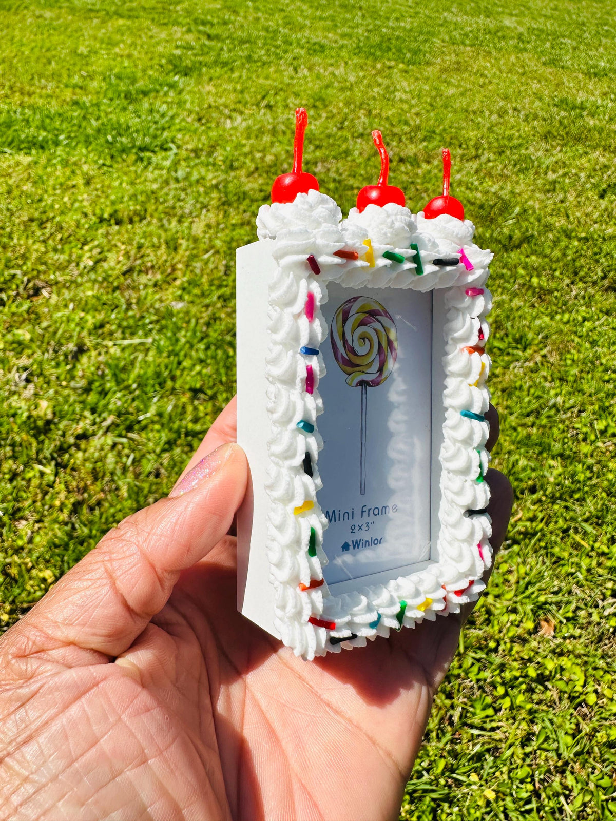 Fake Cake Polaroid Canon Ivy Zink Frame Photo Magnet - Free Photo Included