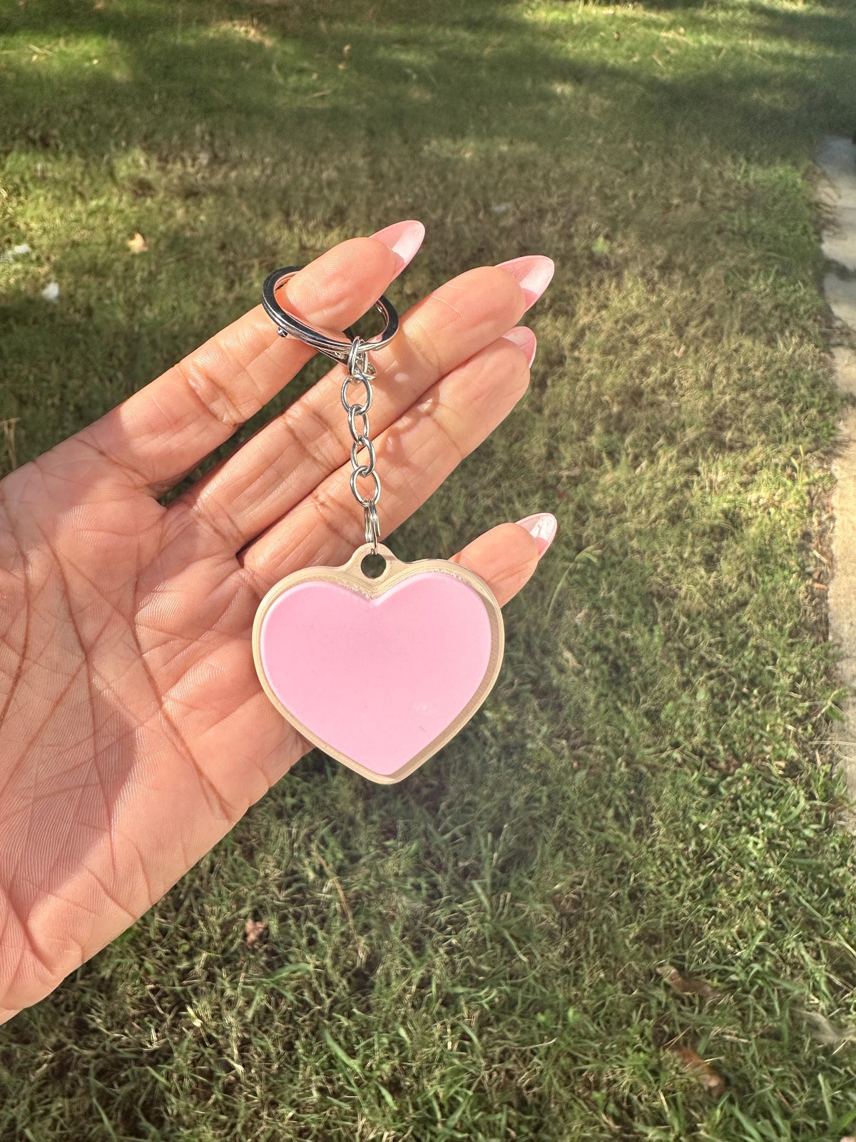 Heart Shaped Sugar Cookie Keychain | Purse Charm with Clay Sprinkles