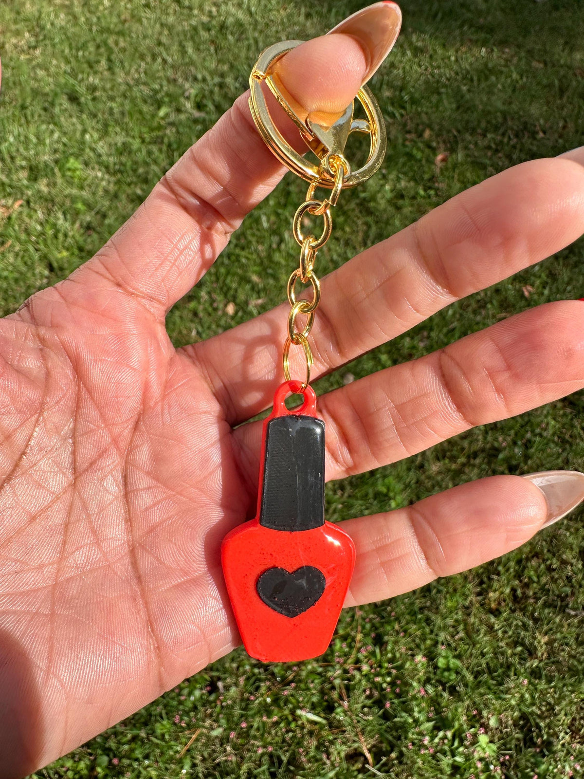 Nail Polish Bottle NFC Keychain | Beauty Business Digital Card
