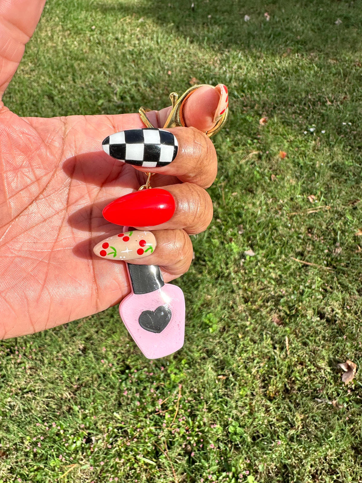 Nail Polish Bottle NFC Keychain | Beauty Business Digital Card