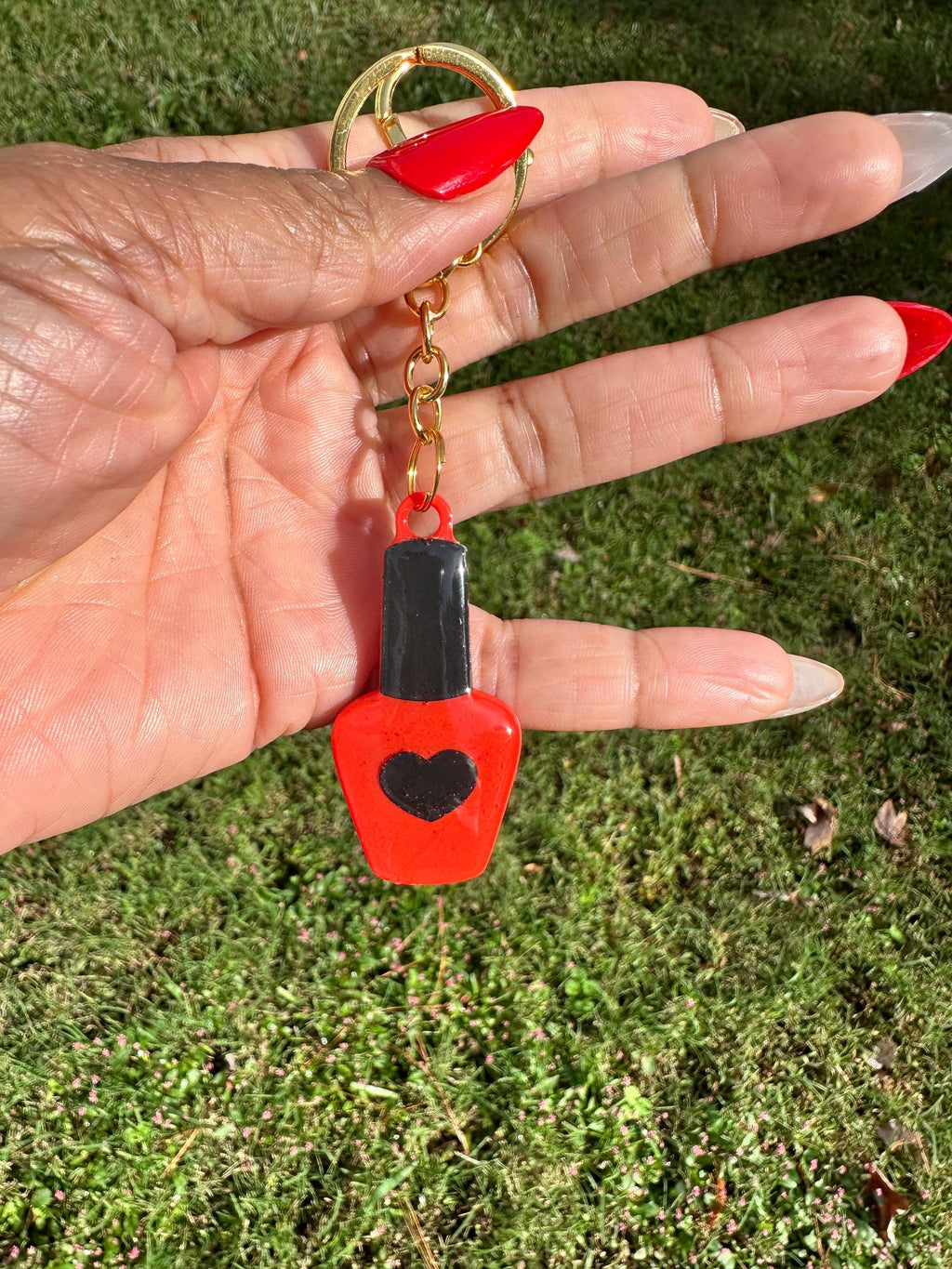 Nail Polish Bottle NFC Keychain | Beauty Business Digital Card