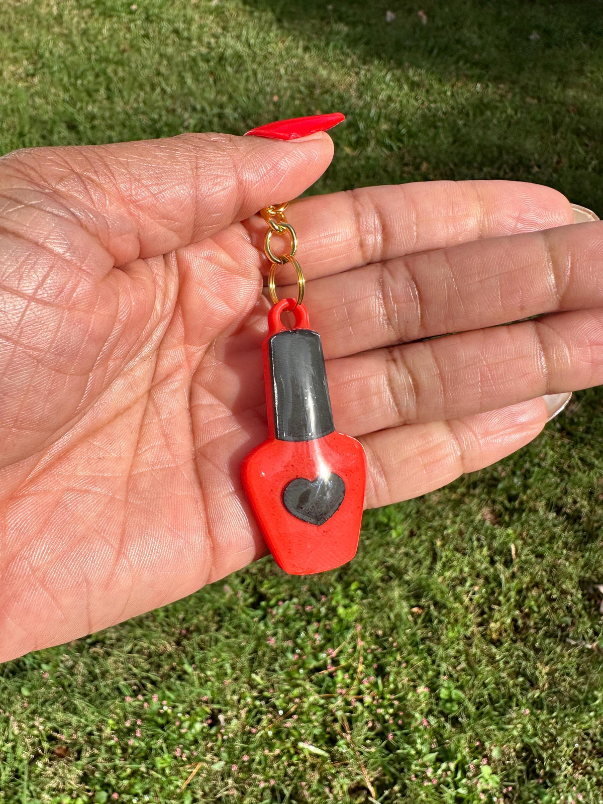 Nail Polish Bottle NFC Keychain | Beauty Business Digital Card