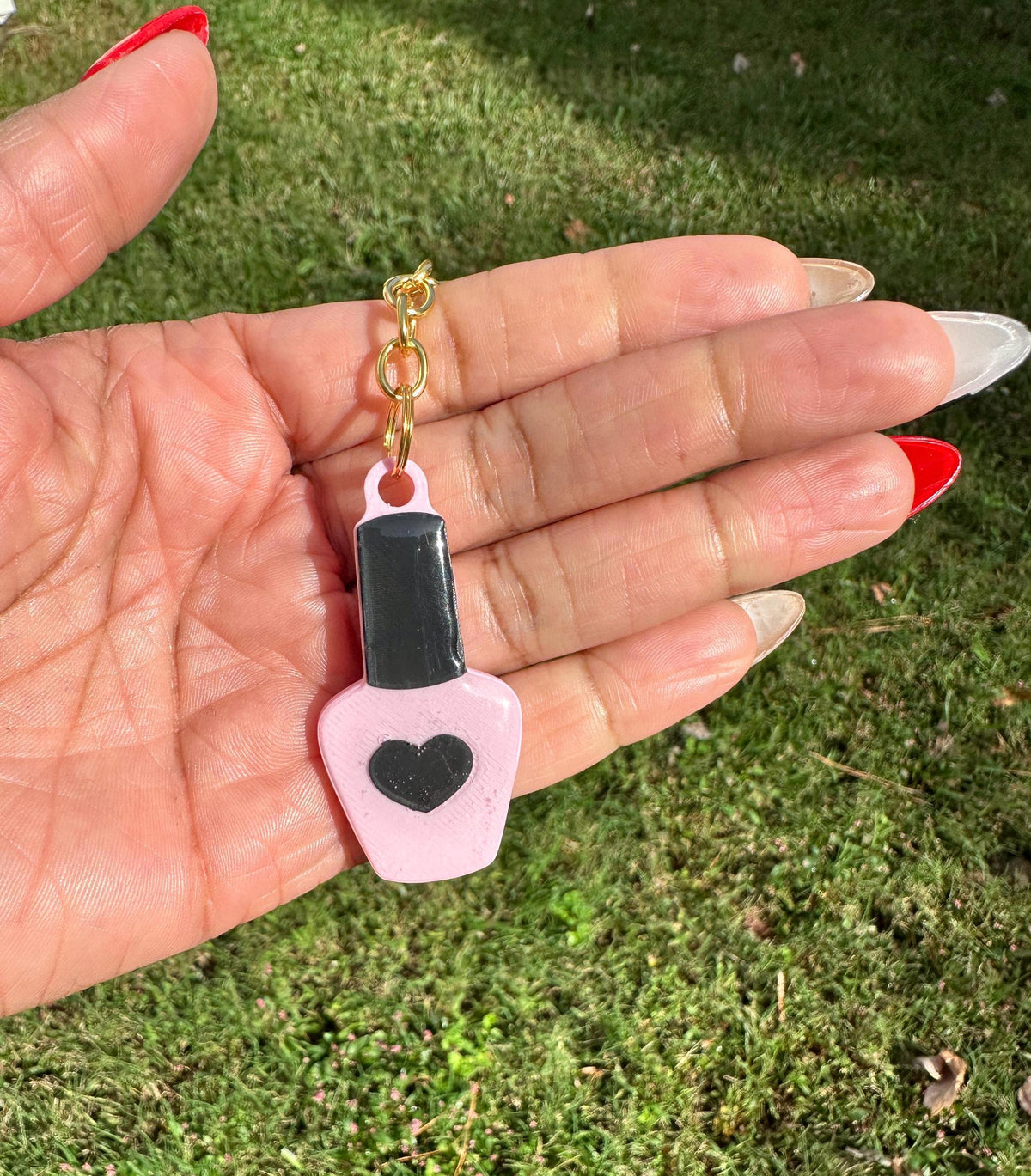 Nail Polish Bottle NFC Keychain | Beauty Business Digital Card
