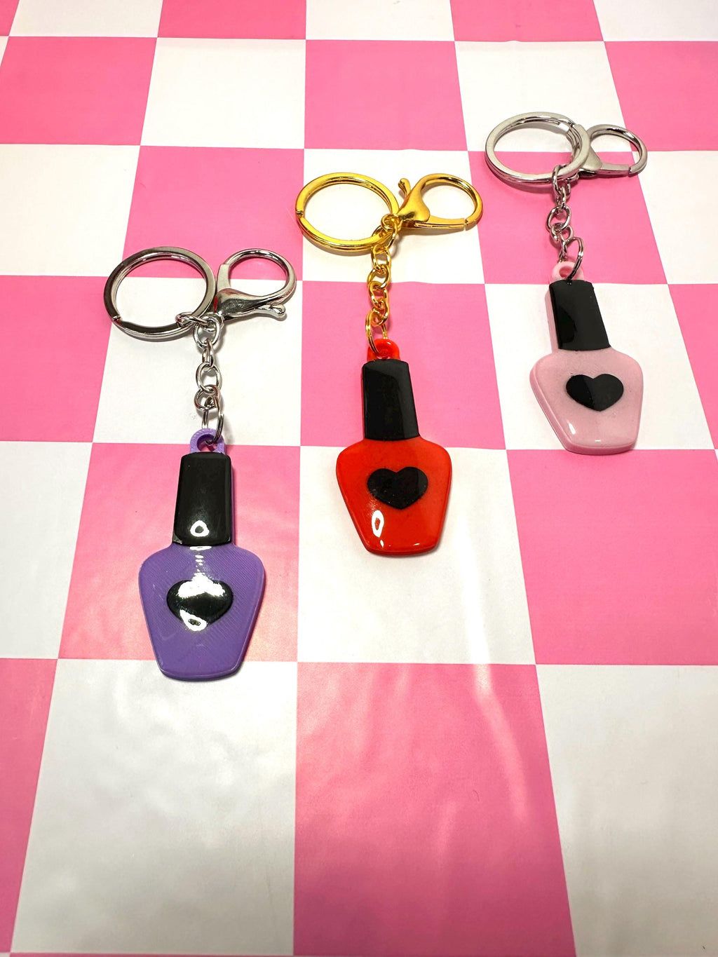 Nail Polish Bottle NFC Keychain | Beauty Business Digital Card