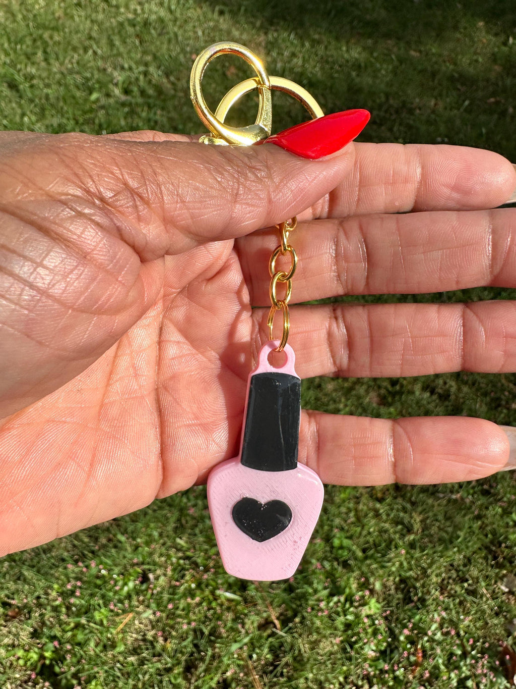 Nail Polish Bottle NFC Keychain | Beauty Business Digital Card