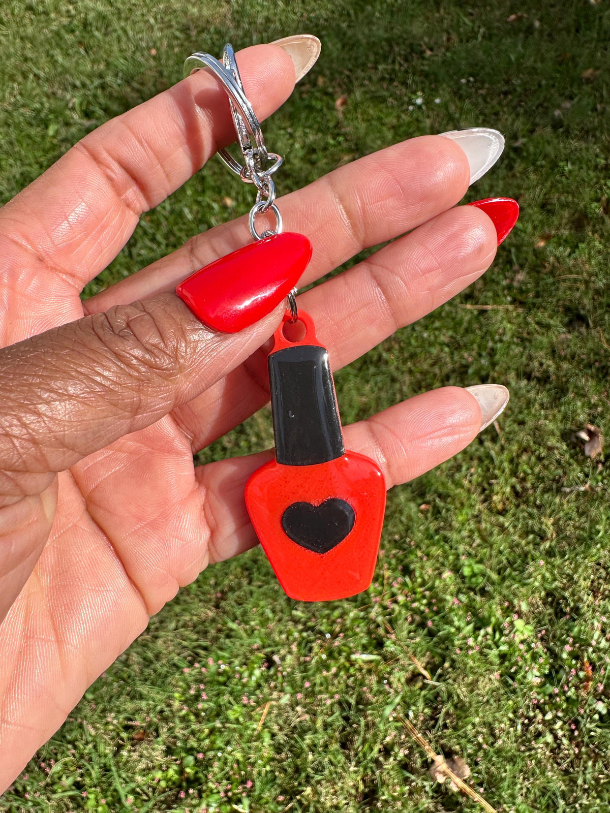 Nail Polish Bottle NFC Keychain | Beauty Business Digital Card