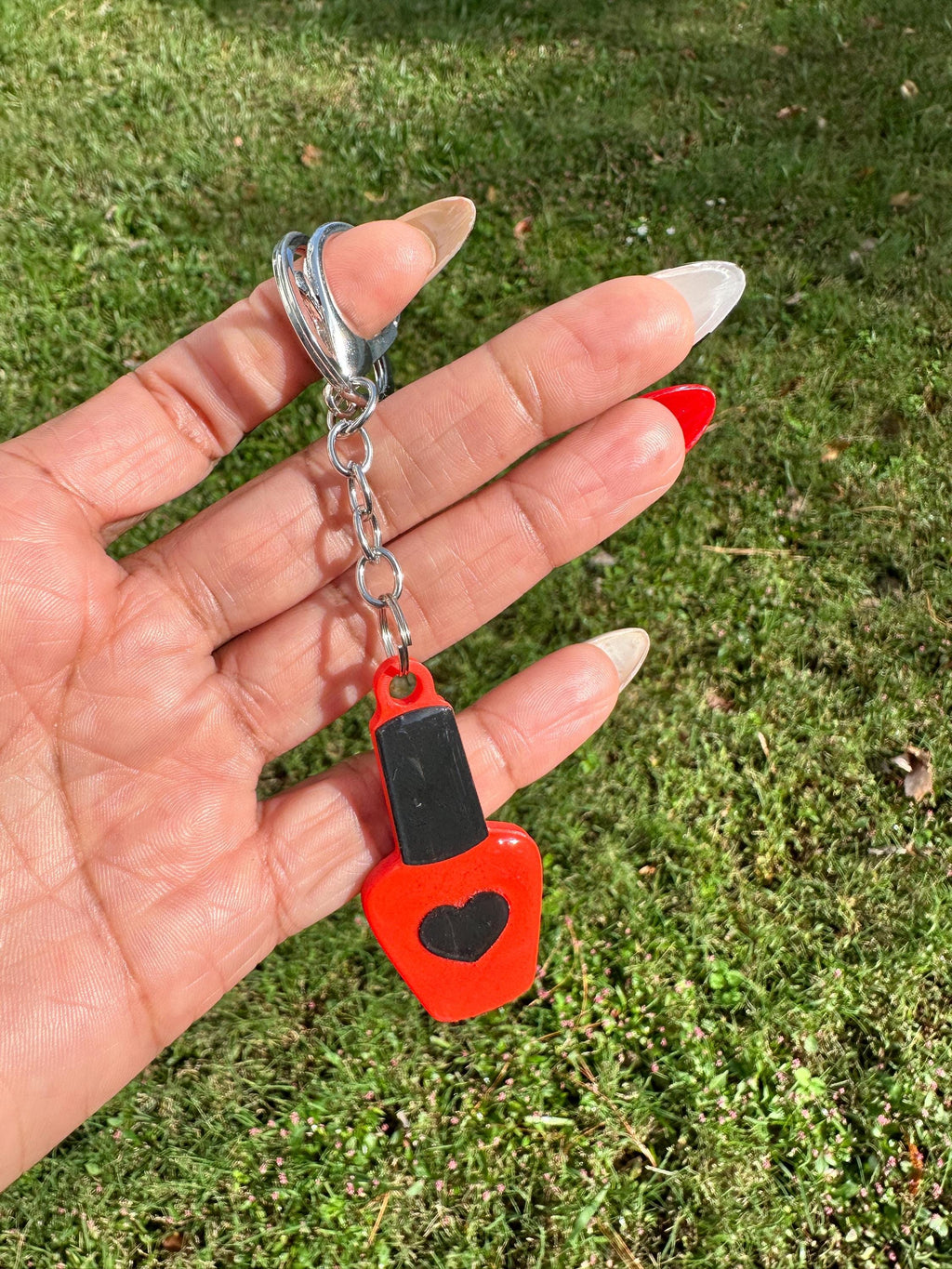 Nail Polish Bottle NFC Keychain | Beauty Business Digital Card