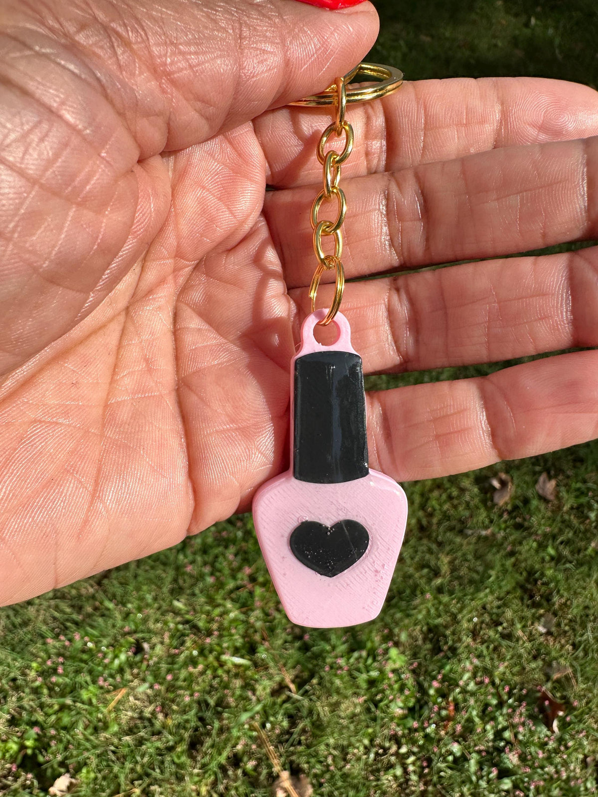 Nail Polish Bottle NFC Keychain | Beauty Business Digital Card