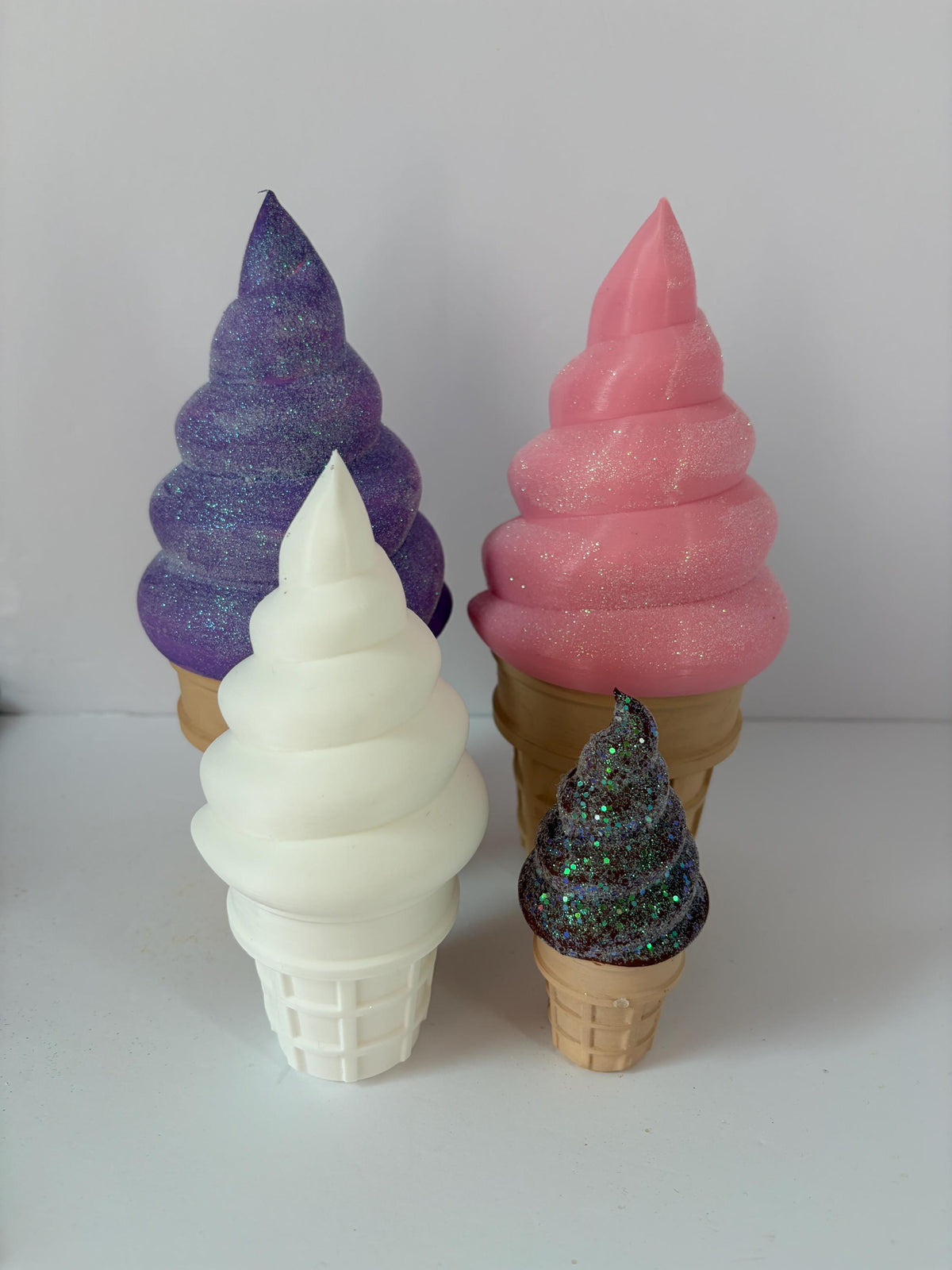 Paint Your Own Ice Cream Cone Container for Crafts