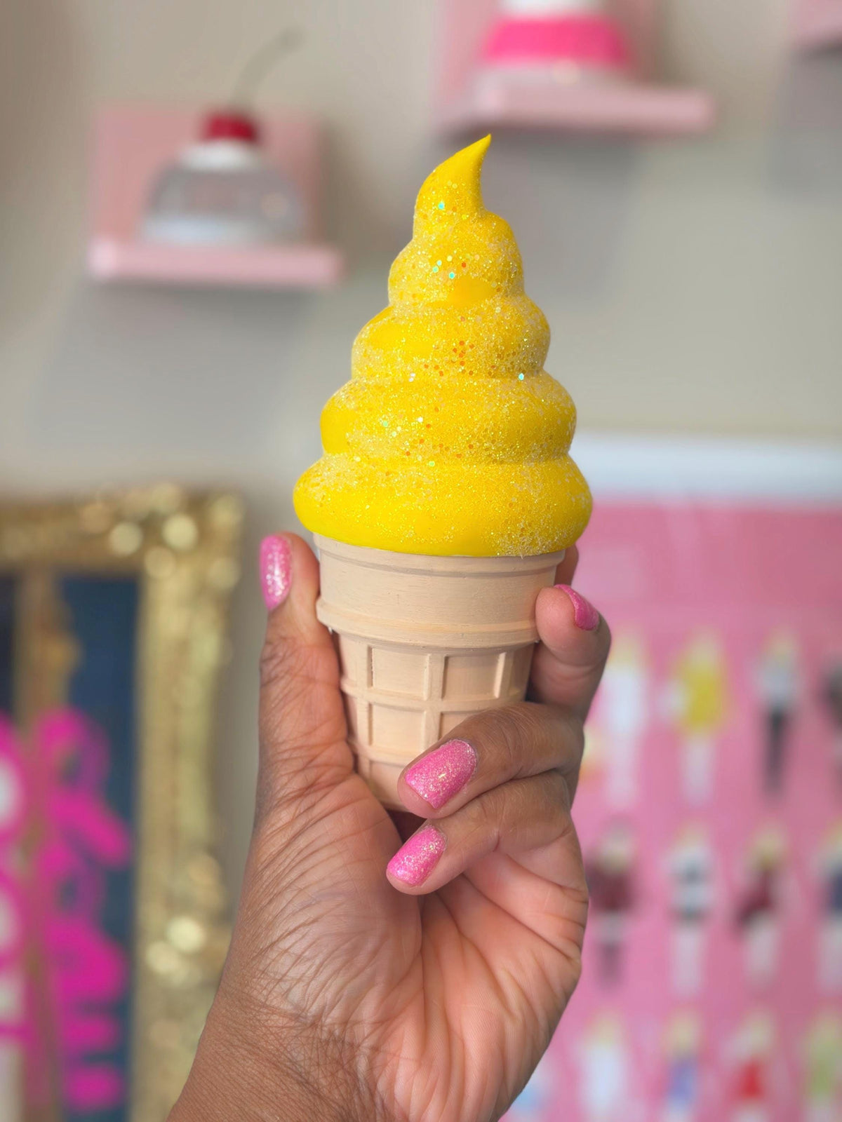 Paint Your Own Ice Cream Cone Container for Crafts