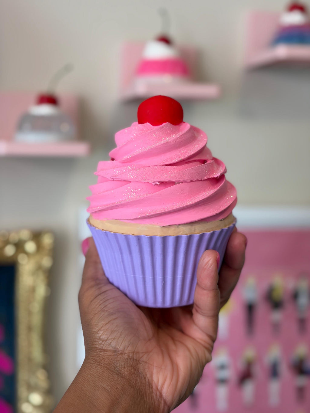 Paint Your Own Cupcake Craft Blank – Fake Bakes, Glittering & DIY Fun