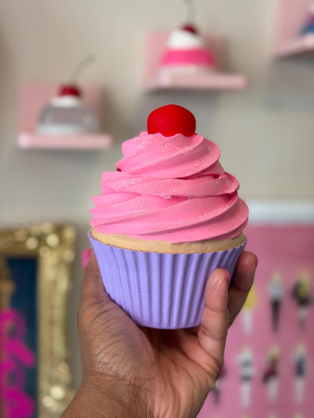 Paint Your Own Cupcake Craft Blank – Fake Bakes, Glittering & DIY Fun