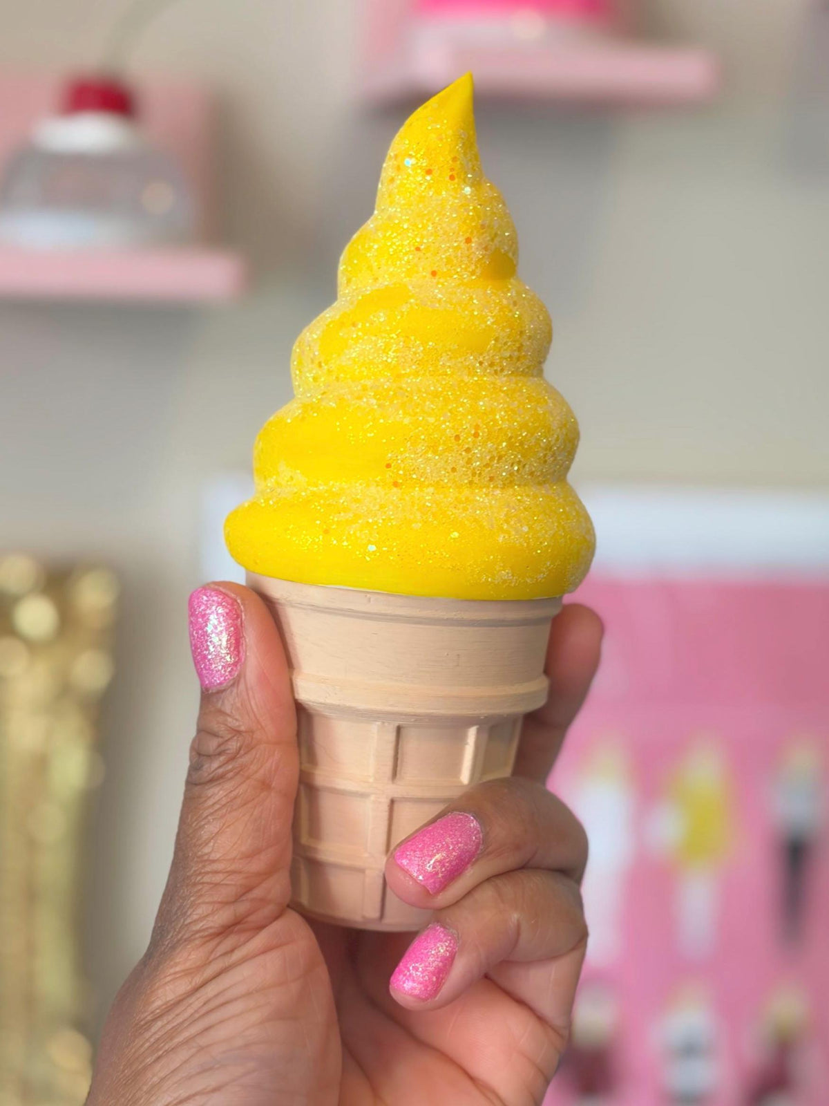 Paint Your Own Ice Cream Cone Container for Crafts