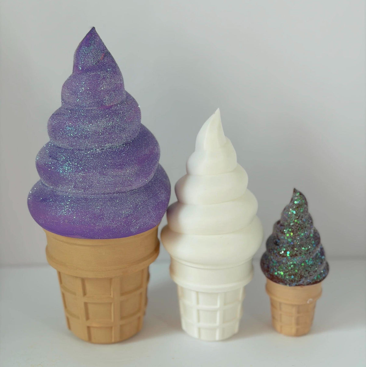 Paint Your Own Ice Cream Cone Container for Crafts