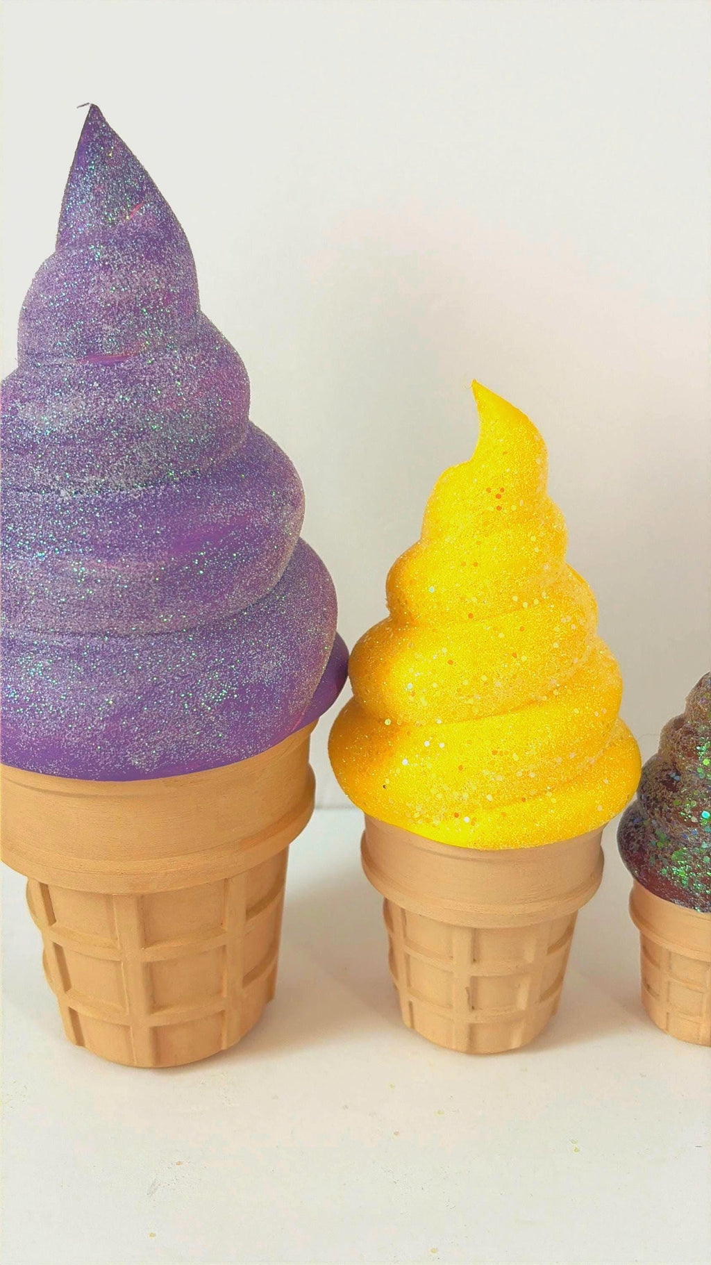 Paint Your Own Ice Cream Cone Container for Crafts