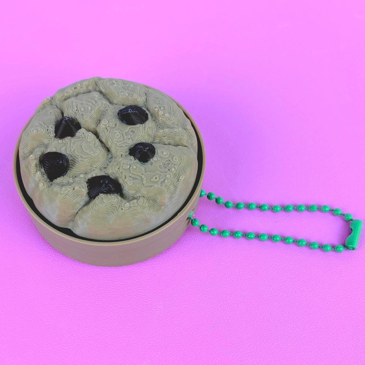 Realistic Cookie Fidget Clicker Keychain – Chocolate Chip or Sugar Cookie