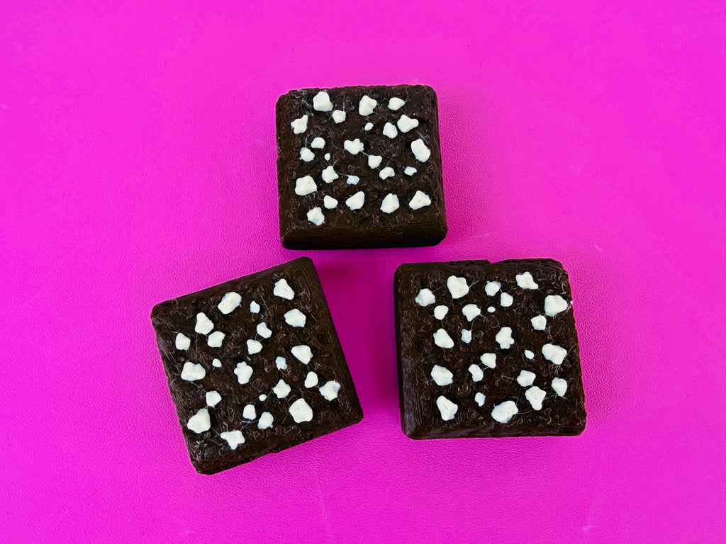 Brownie with Nuts Fridge Magnet - 3D Printed