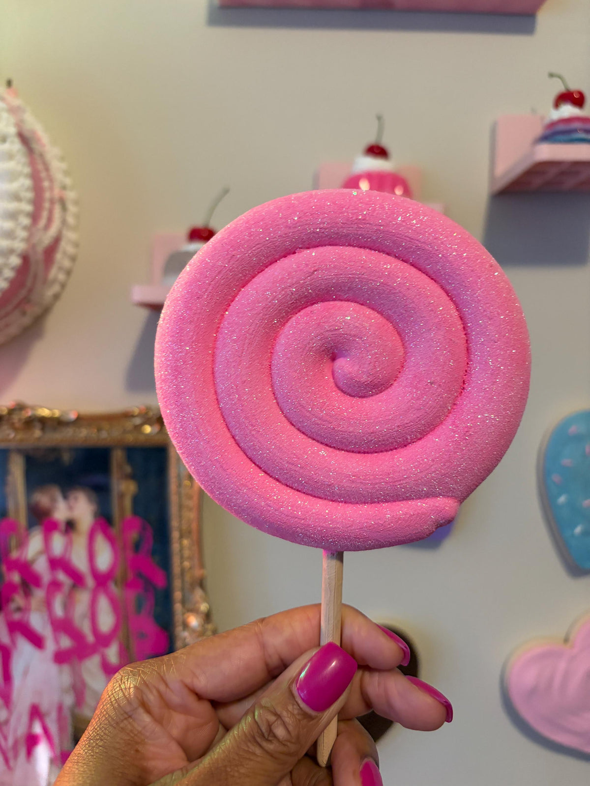 Paint Your Own Lollipop Craft, 3D Printed Candy Decor for Kids and Adults