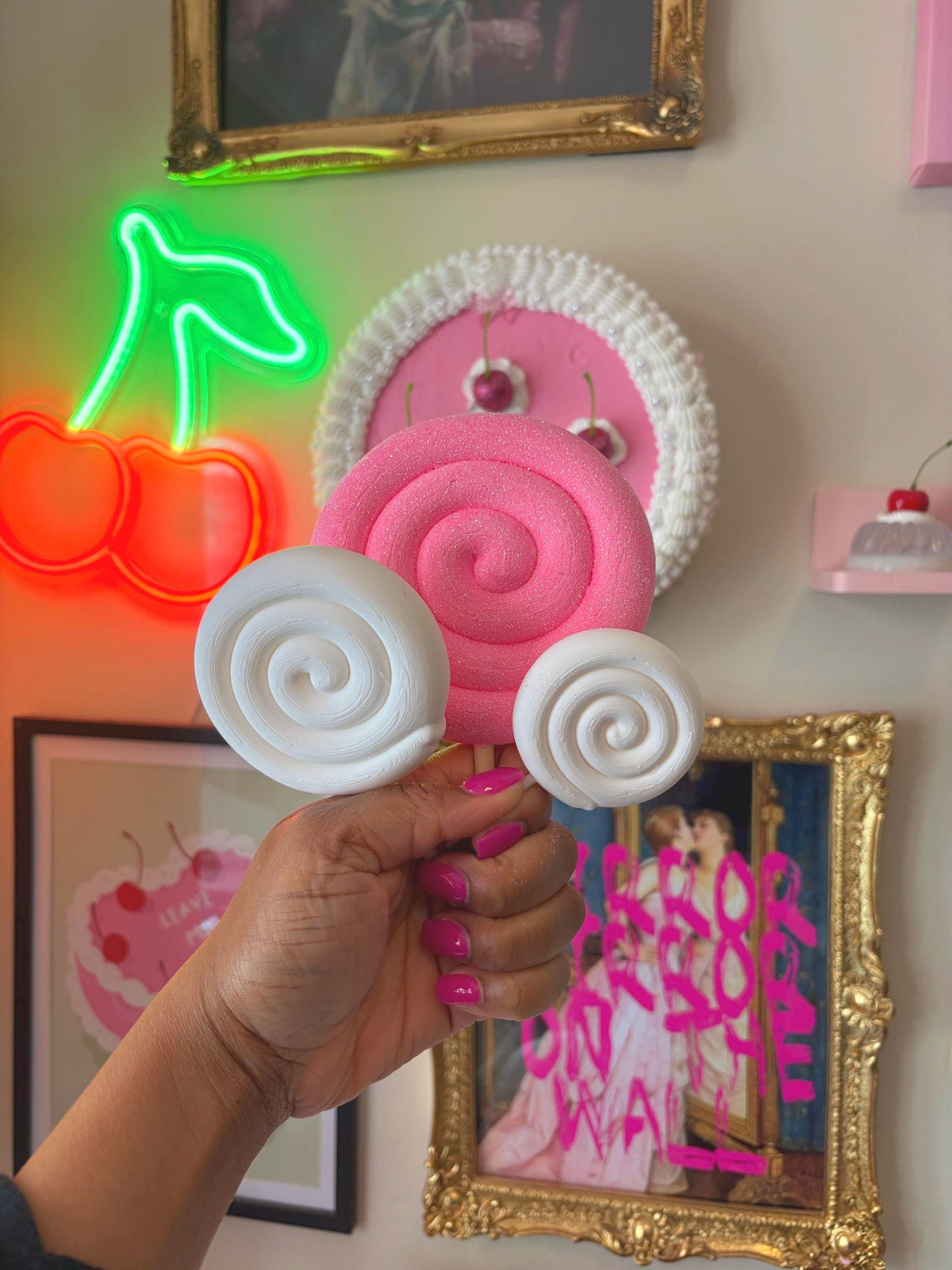 Paint Your Own Lollipop Craft, 3D Printed Candy Decor for Kids and Adults