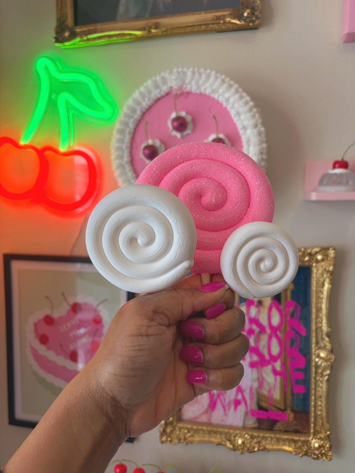 Paint Your Own Lollipop Craft, 3D Printed Candy Decor for Kids and Adults