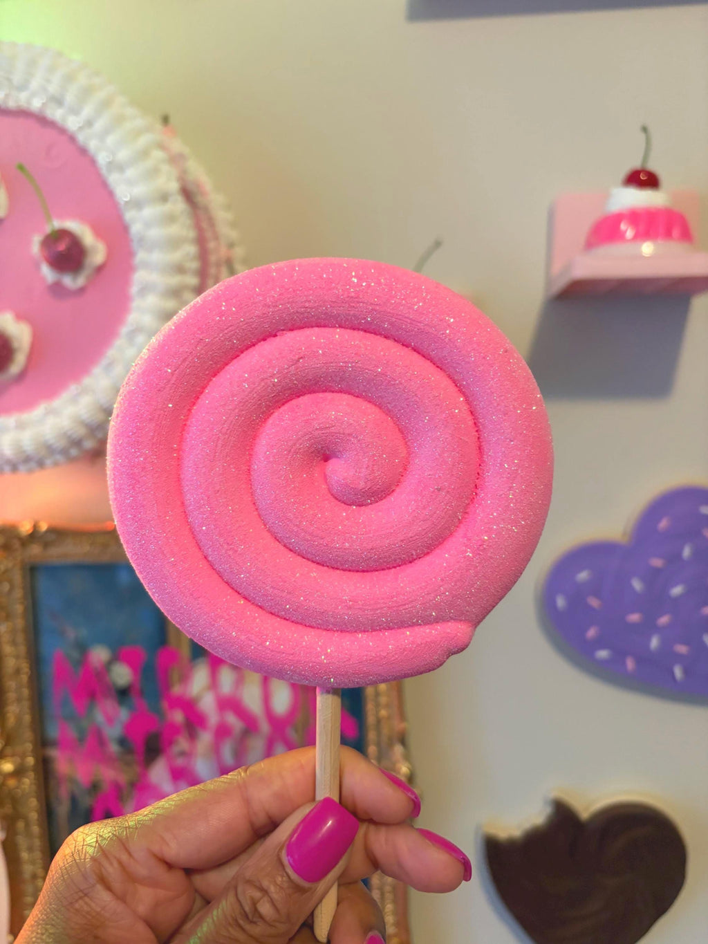 Paint Your Own Lollipop Craft, 3D Printed Candy Decor for Kids and Adults
