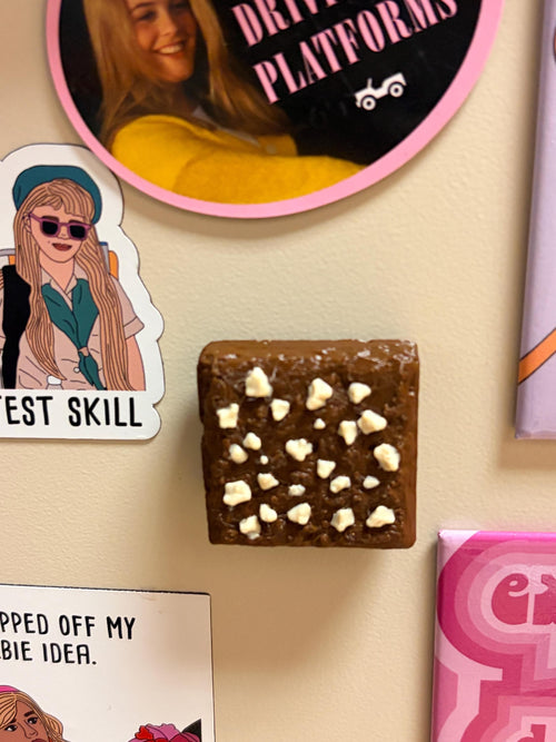 Brownie with Nuts Fridge Magnet - 3D Printed