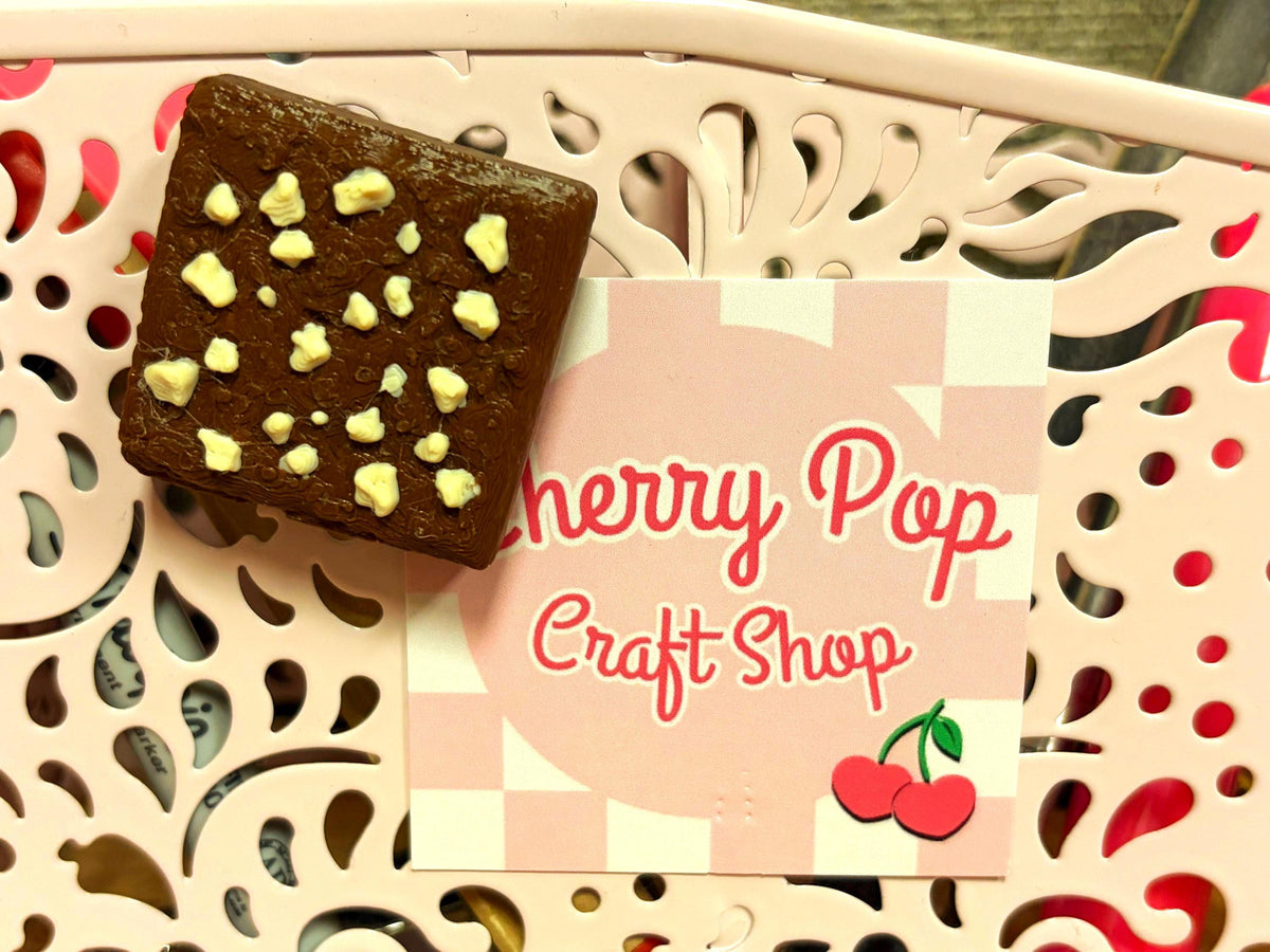 Brownie with Nuts Fridge Magnet - 3D Printed