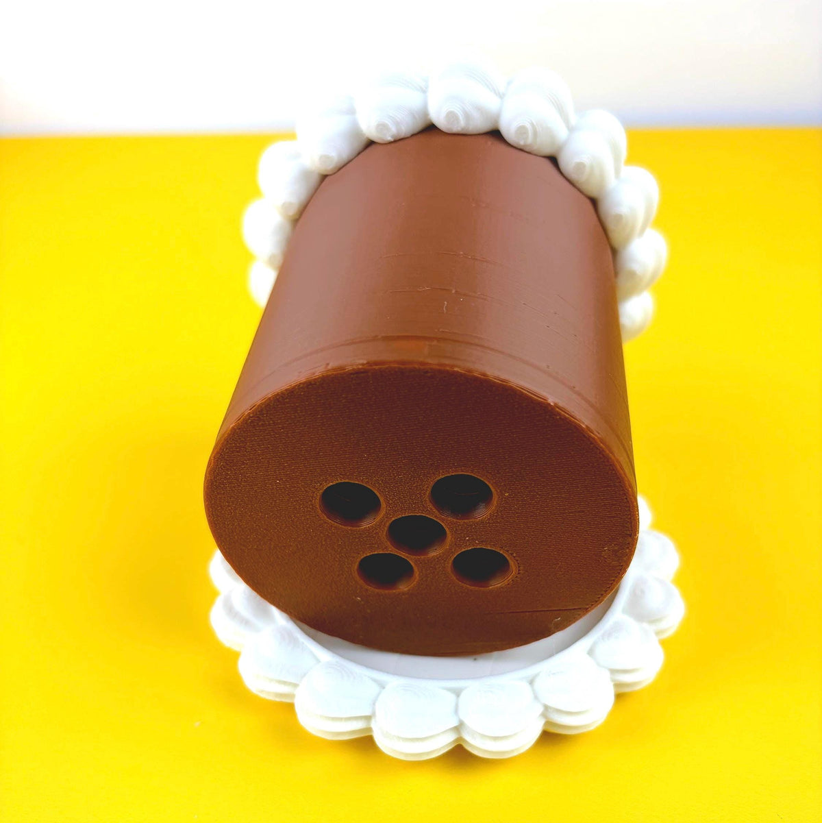 Fake Cake Planter for Small Potted Plant Faux Dessert Decor - Multiple Colors Available