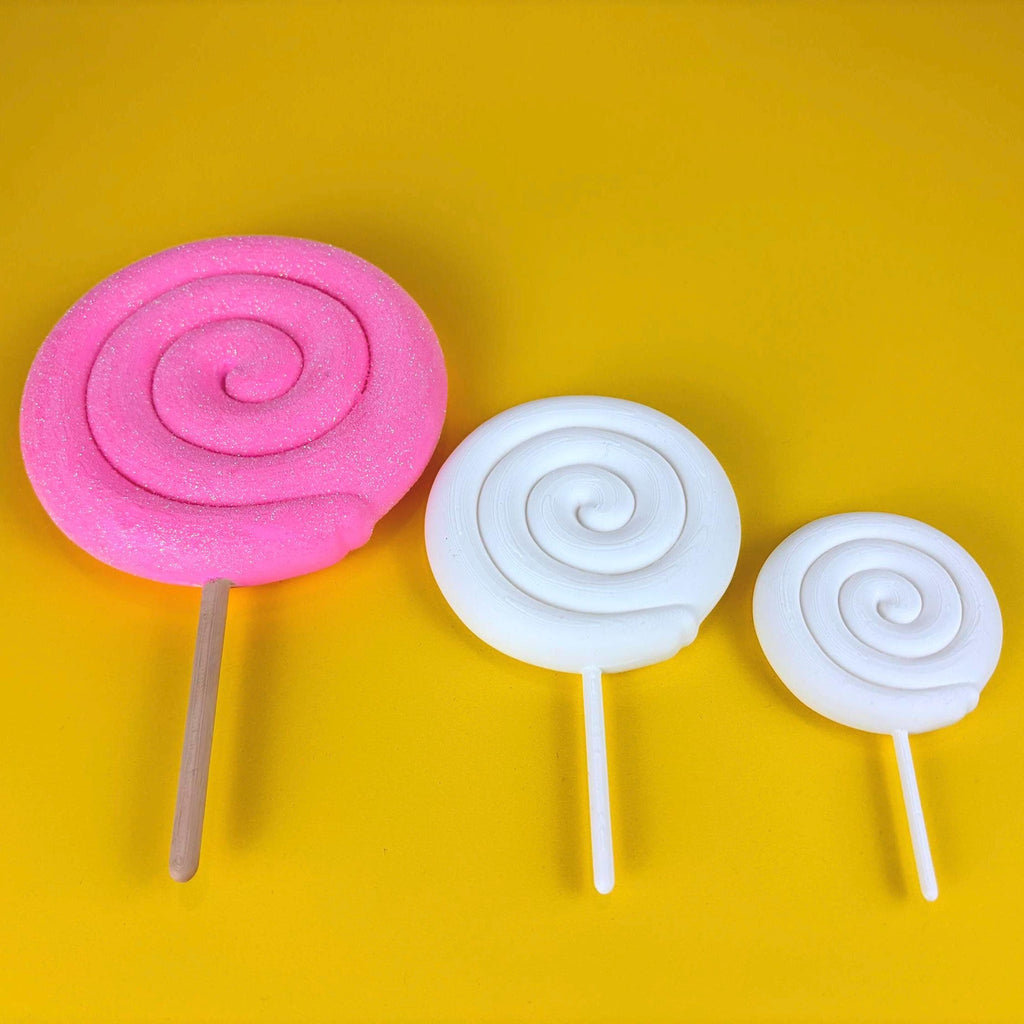 Paint Your Own Lollipop Craft, 3D Printed Candy Decor for Kids and Adults