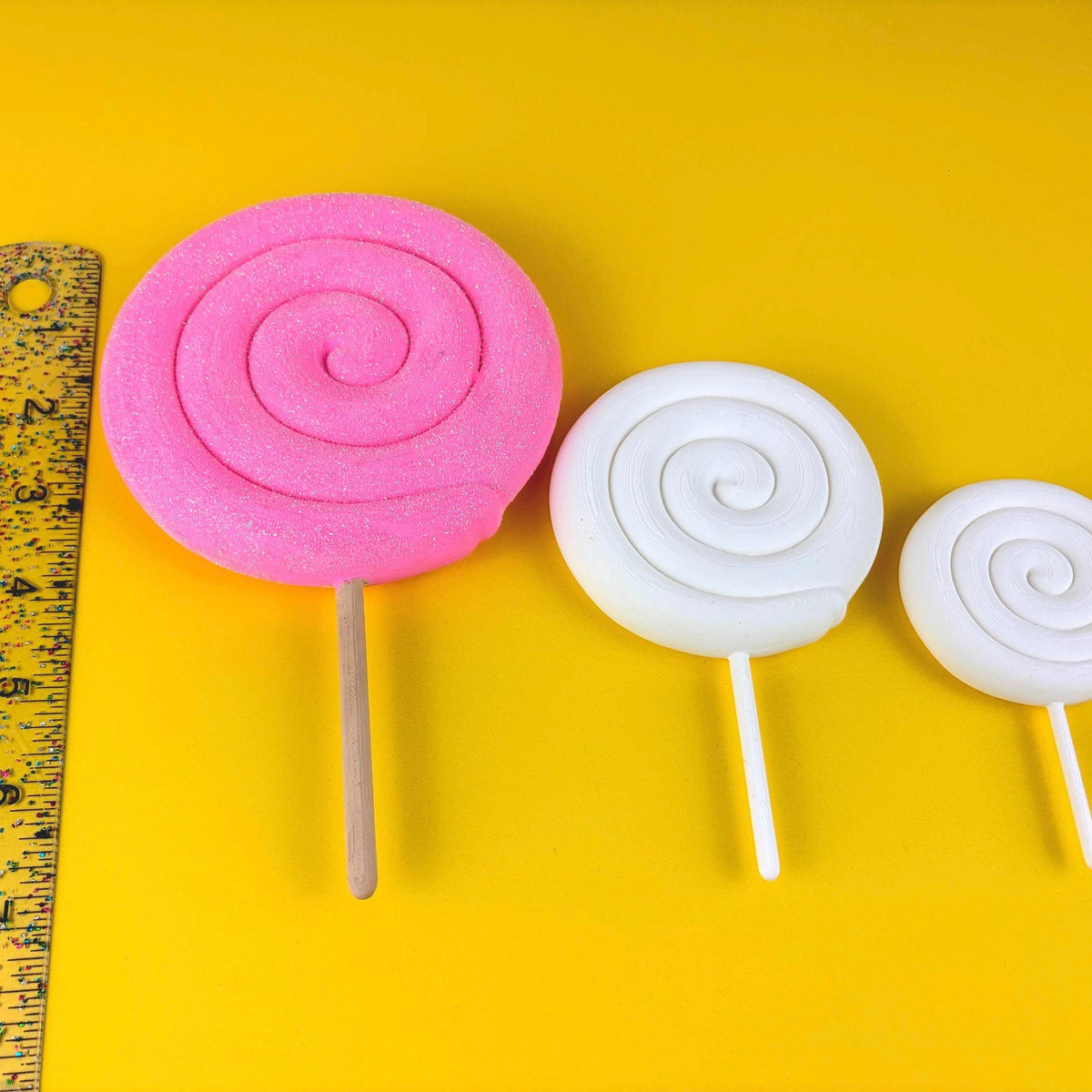 Paint Your Own Lollipop Craft, 3D Printed Candy Decor for Kids and Adults