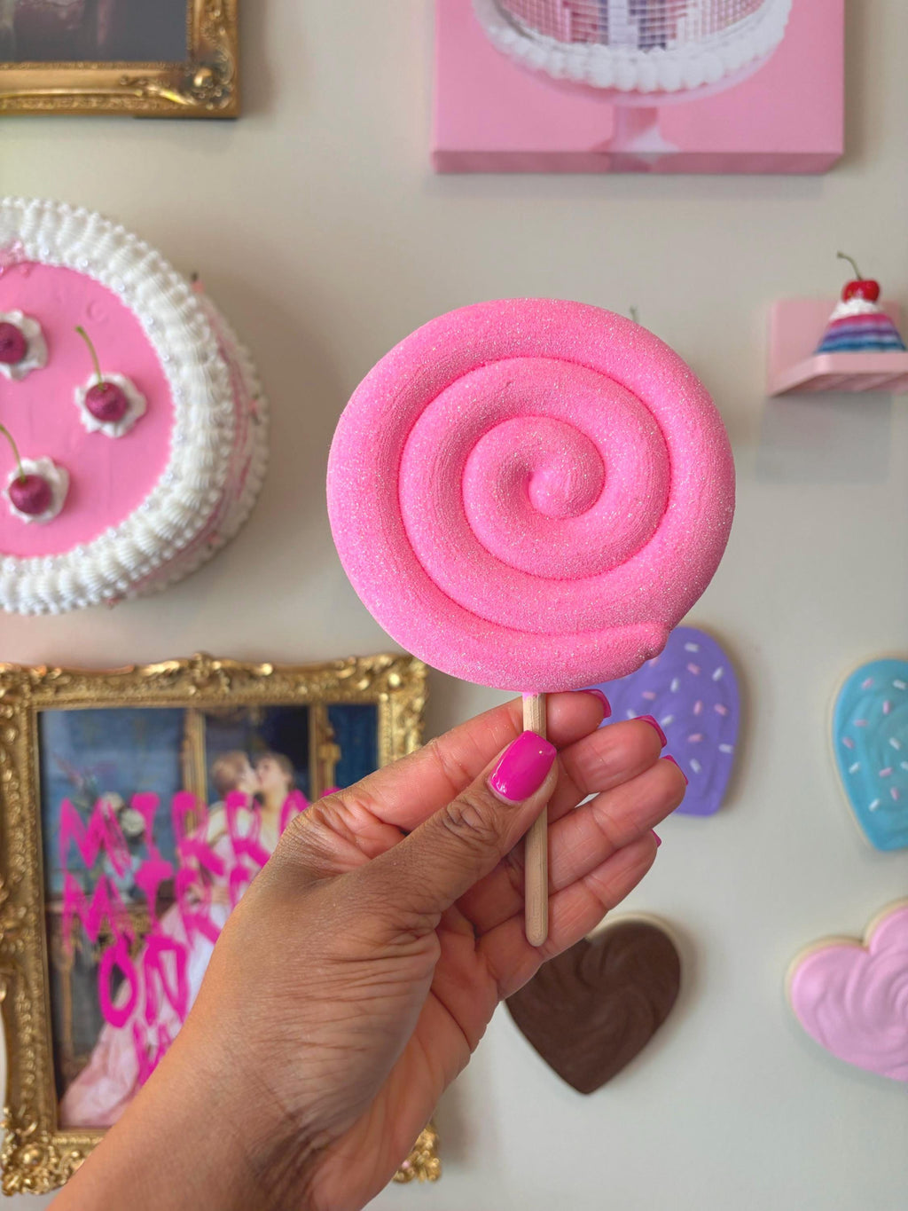 Paint Your Own Lollipop Craft, 3D Printed Candy Decor for Kids and Adults