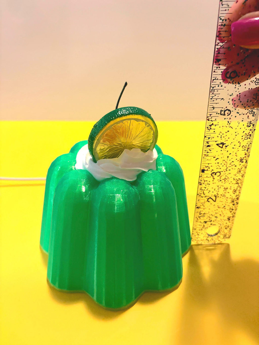 Retro Jelly Cake Lamp – 3D Printed Dessert Night Light
