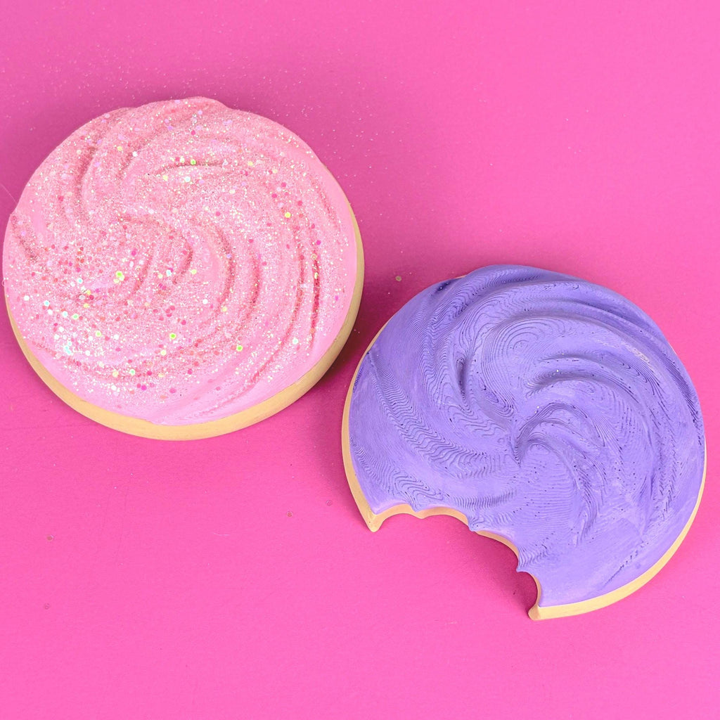 Paint Your Own Cookie with Swirl Icing | 3D Printed Craft Blank