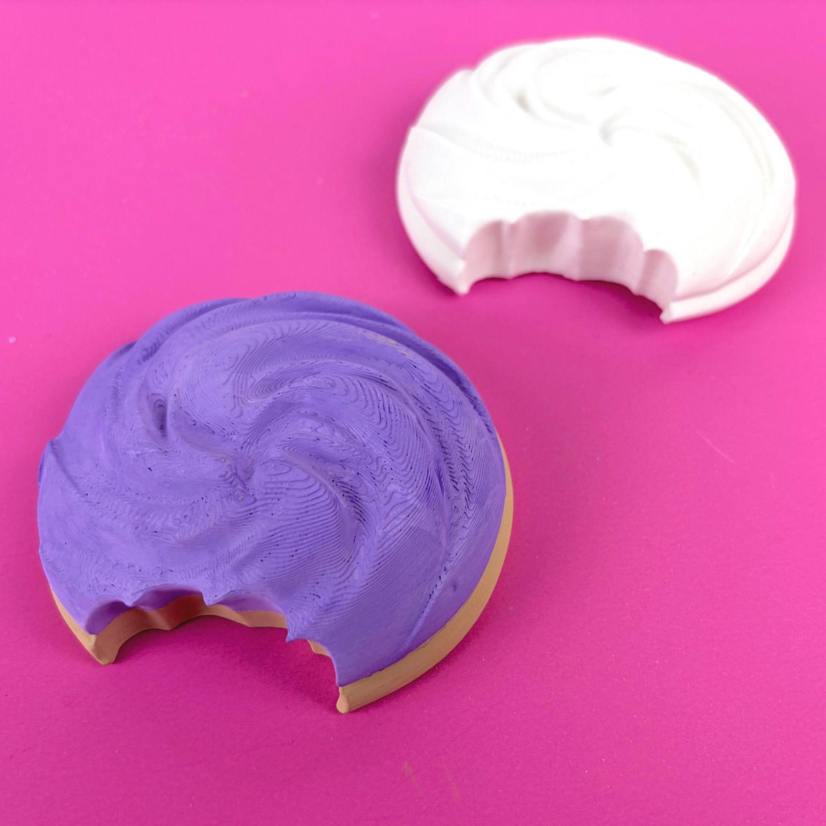 Paint Your Own Cookie with Swirl Icing | 3D Printed Craft Blank