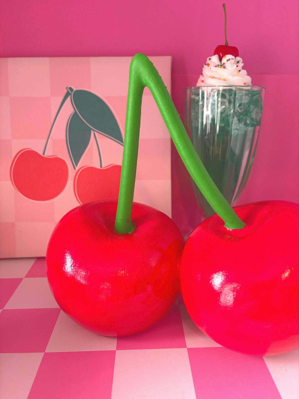 Ready to Paint Cherry Craft Project - DIY Home Decor