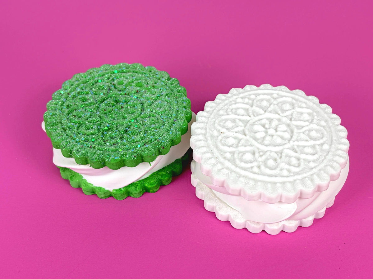 Paint Your Own Sandwich Cookie | 3D Printed Craft Blank | 3 and 6 Inch Size