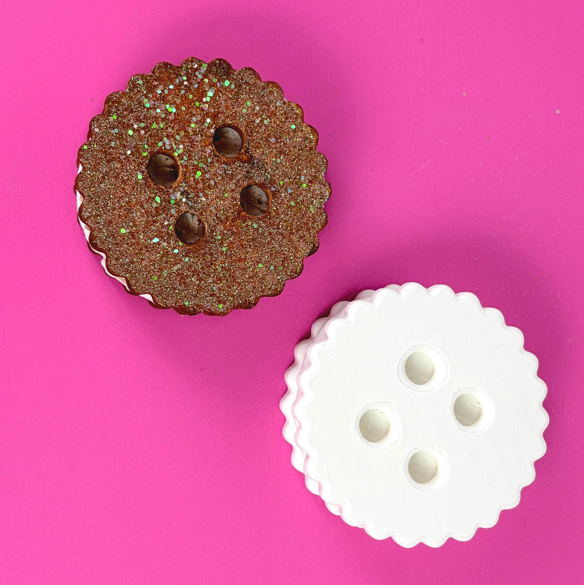 Paint Your Own Sandwich Cookie | 3D Printed Craft Blank