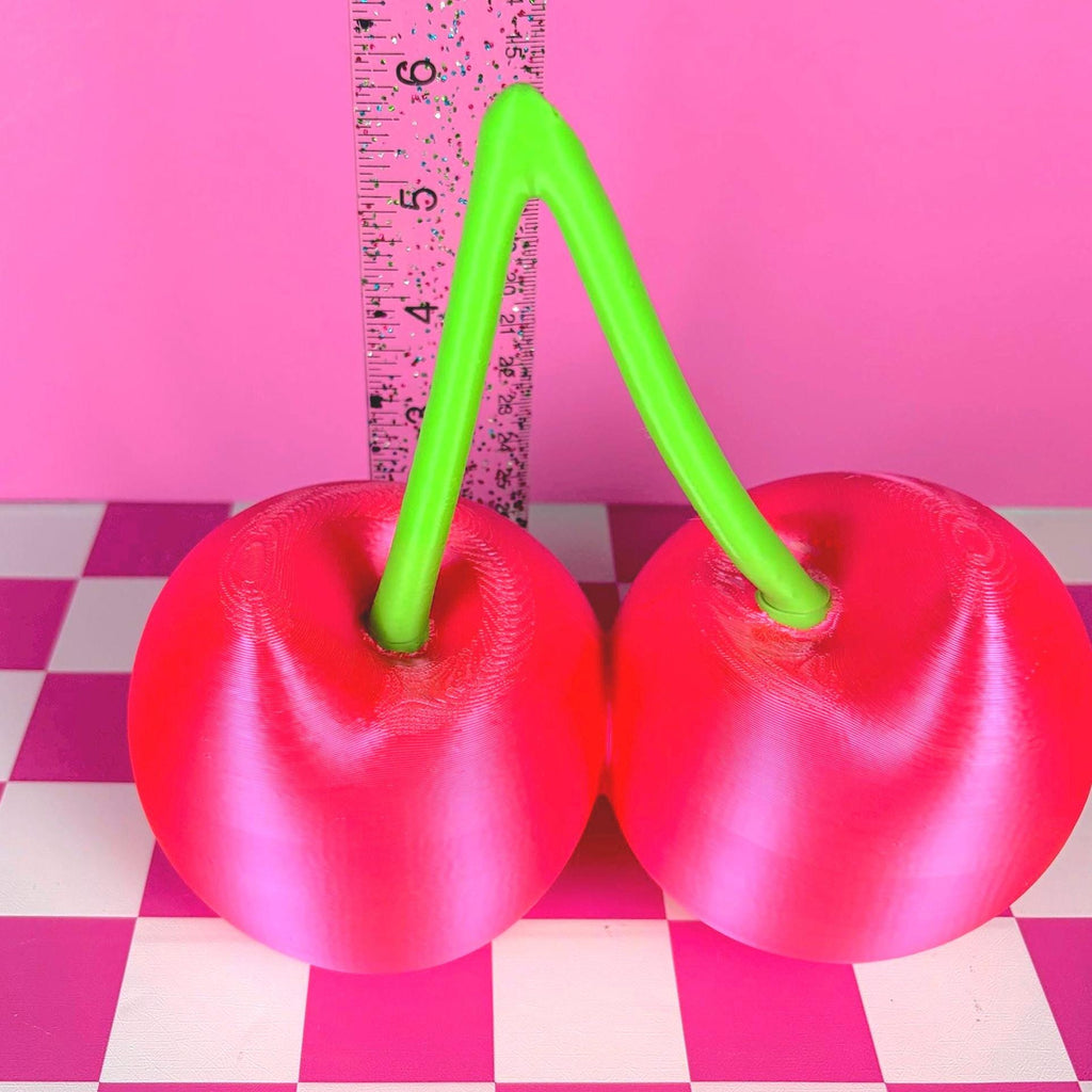 Cherry Sculpture in Pink | Coquette Room and Dopamine Decor