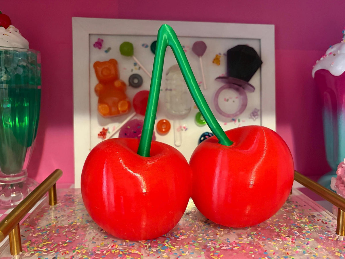 Cherry Sculpture in Red | Coquette Room and Dopamine Decor