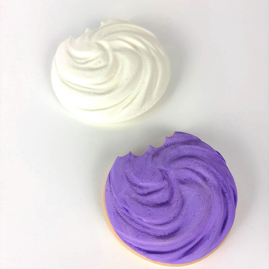 Paint Your Own Cookie with Swirl Icing | 3D Printed Craft Blank