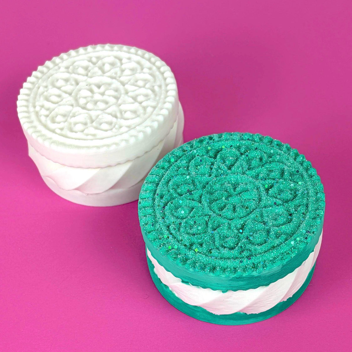 Paint Your Own Sandwich Cookie | 3D Printed Craft Blank | 3 and 6 Inch Size
