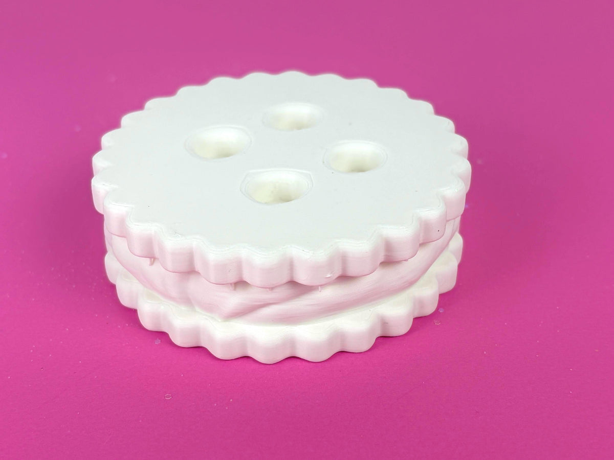 Paint Your Own Sandwich Cookie | 3D Printed Craft Blank